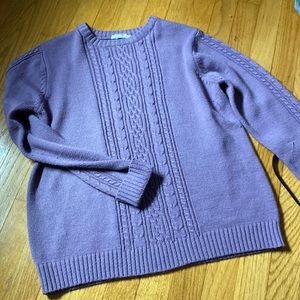Cozy Purple Crewneck Sweater
